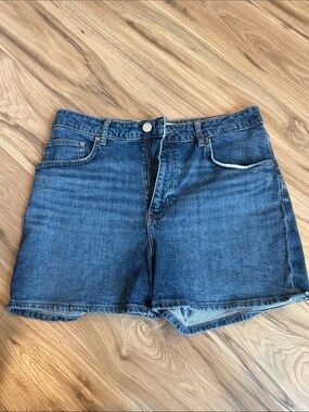 New York Laundry Dark Blue Denim Cutoff Shorts